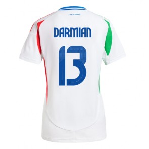 Italien Matteo Darmian #13 Bortatröja Kvinnor EM 2024 Kortärmad